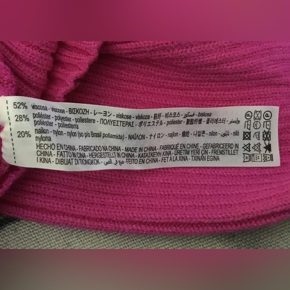 NWOT. Zara Pink Cropped Mock Neck Sweater. Size M. - Picture 7 of 7